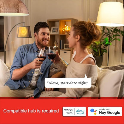 Sengled Zigbee Smart Light Bulbs, Smart Hub Required, Works with SmartThings and Echo with Built-in Hub, Voice Control with Alexa and Google Home, Soft White 60W Eqv. A19 Alexa Light Bulb, 6 Pack