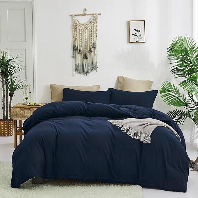 Navy Comforter Full Size Navy Blue Bedding Set Dark Navy Blue Comforter Set 3 Pieces 1 Comforter with 2 Pillowcases