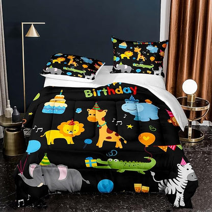 Basketball Comforter Set for Teenage Boys Bedroom Sports Theme Bedding Sets Twin Size for Cool Kids Microfiber Fabric Bed Set