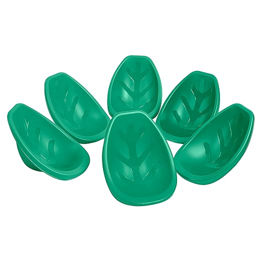 ECR4Kids Leaf Floor Seat, Rocker Chair, Emerald, 6-Piece