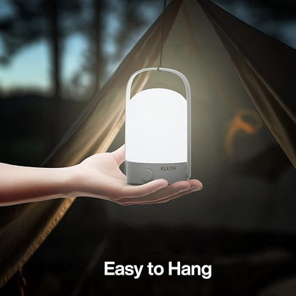 Portable Cordless Lantern Table Lamp, 360° Portable Handle, Stepless Dimmer, Powerful Long-Lasting 50hrs, Rechargeable LED Lantern for Camping Bedroom Party