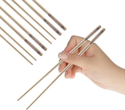 Korean Metal Chopsticks 2 Pairs, Matte Gold Stainless Steel Chopsticks with Two-Tone Dancheong Laser Engraving, Reusable Dishwasher Safe Gift Set