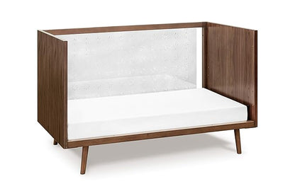 Nifty Clear 3-in-1 Crib in Walnut, Greenguard Gold Certified, 54.63x31.63x35.13 Inch (Pack of 1) (US0300UL)