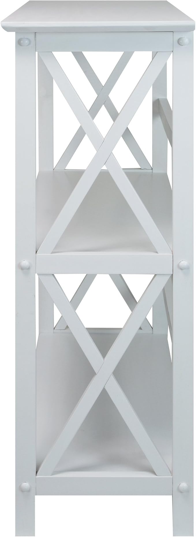 Casual Home 3-Shelf Montego Bookcase, White