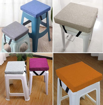 Stool Cushion Square Set of 2 for Bar Stool 14x14/15*15/12*12 Thick 5/8cm Dining Chair Pads (Color : 9#)