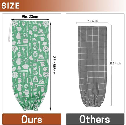 SWISSELITE 2Pcs Plastic Bag Holder, Reusable Plastic Bag Organizer | Wall Mount, Large Grocery Bag Storage Dispenser, 22x9 IN