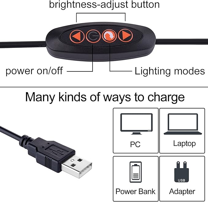 LED Desk Lamp Dimmable Eye-Care Reading Light Office Light Adjustable 3 Color Modes,14 Brightness Levels, Gooseneck Flexible Clip-on Light for Studying, 5W-Black
