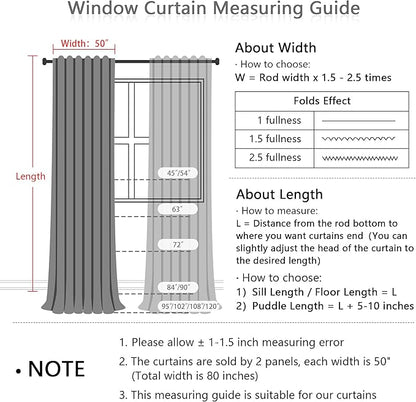 MYSKY HOME White Curtains for Living Room, Semi Sheer Curtains & Drapes Light Filtering Farmhouse Country Boho Style Back Tab Draperies for Sliding Glass Door (Customsize, Pure White)