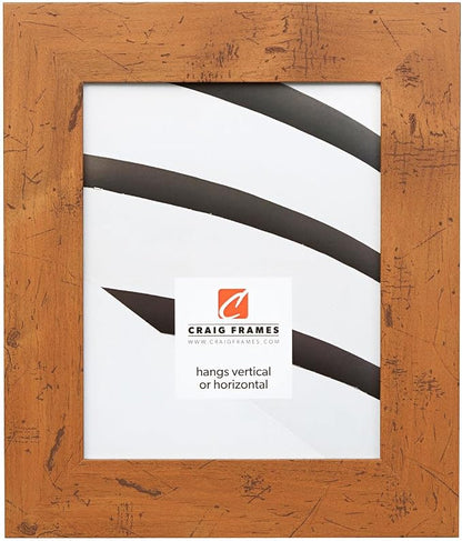 Craig Frames 10x12 Light Walnut Brown Picture Frame for Posters and Photos | Displays photos and prints behind clear glass, ready to hang, made in the USA