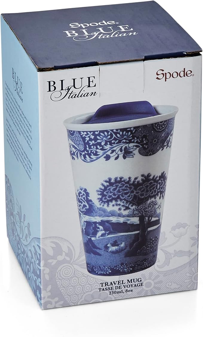 Spode Blue Italian 8oz Travel Mug