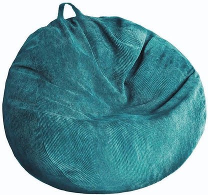 Stuffed Animal Storage Bean Bag Chair Cover (No Filler) Washable Ultra Soft Corduroy Bean Bag Cover for Organizing Plush Toys or Textile, Sack Bean Bag for Adults, Teens