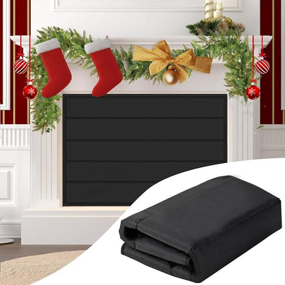 Fireplace Cover, Magnetic Fireplaces Blocker Blanket Stops Heat Loss, Indoor Fireplace Draft Stopper Save Energy, Magnetic Fire Place Draft Cover for Iron Fireplaces Frame (42"x32")