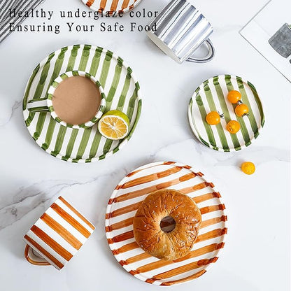 Ceramic Afternoon Serving Tray Dessert Cupcake Stand Serving Plat Tea Party Serving Platter for Cupcakes, Sevring Food, Dessert, Fruit, Cookie,D