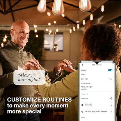 Sengled Smart Edison Bulbs, S1 Auto Pairing with Alexa Devices, Vintage Smart Light Bulbs That Work with Alexa, Bluetooth Mesh Smart ST19 Led Bulb 60 Watt Equivalent, 2000K E26 (2 Pack)