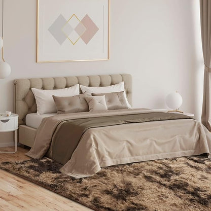 YOBATH Shag Area Rugs for Living Room Bedroom - Fluffy Rugs 6x9 Coffee Rug, Shaggy Rug for Girls Boys Living Room Rugs, Fuzzy Carpet for Nursery Dorm