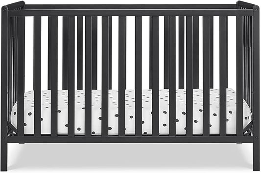 Delta Children Heartland 4-in-1 Convertible Crib, Black