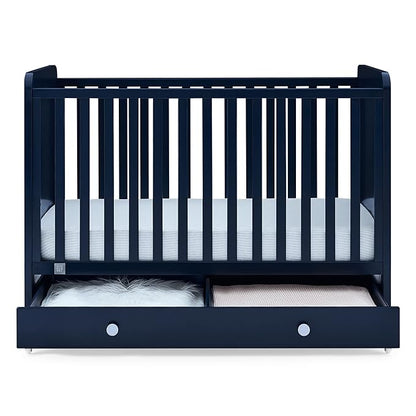 GAP babyGap Graham 4-in-1 Convertible Crib with Storage Drawer - Greenguard Gold Certified, Navy/Light Blue