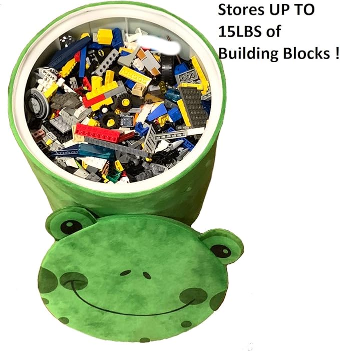 Storl Organizer Storage Stool for Toy and Cloth and Kids Stool (Monkey, 12Wx13H)