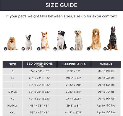 Bedsure Orthopedic Dog Bed for Medium Dogs - Calming Waterproof Dog Sofa Beds Medium, Supportive Foam Pet Couch Bed with Removable Washable Cover, Waterproof Lining and Nonskid Bottom, Misty Grey