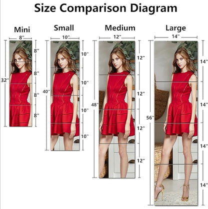 Shatterproof Wall Mirror Full Length for Bedroom, Acrylic Gym Mirrors For Home, Extra Thick: 0.1 inch, 10 x 10 inch x 4 Pcs, Workout Mirrors Safe for Kids, Over The Door, Long Wall Mounted