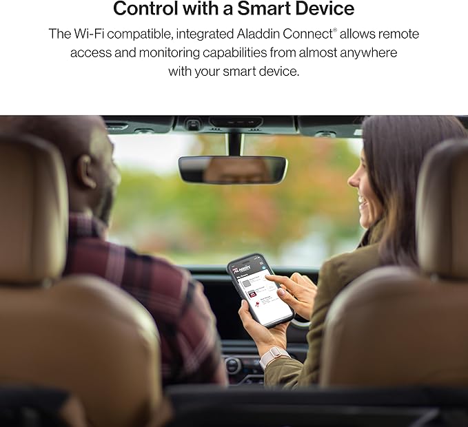 Genie QuietLift Connect – WiFi Smart Garage Door Opener with Added Wireless Keypad, ¾ HPC Smart Belt Drive – Compatible with Alexa and Google Assistant, Model 3053-TKV