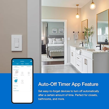 Lutron Caseta Smart Lighting Original Dimmer Switch (Lutron Smart Hub Required), for Light Bulbs, 150 Watt, Single-Pole/3-Way, No Neutral Required, PD-6WCL-WH-2, White, 2 Pack