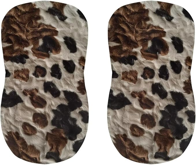Cowhide Bar Stool Covers Elastic Stretchable High Mid Low Stool Chair Cover for Party Kitchen Club Machine Washable