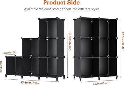 HOMIDEC 6-Cube Storage Organizer, Closet Organizer Storage Cabinet Shelf Bookcase Bookshelf,Storage Cubes Organizer Cabinet for Kids,Closet, Bedroom,Bathroom