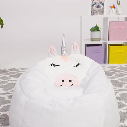 Posh Creations Cute Soft and Comfy Bean Bag Chair for Kids, Animal - Panda