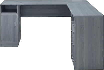 NicBex Laik-DW-00038-DX Desks, 59.5" W x 59.5" D x 29.75" H, Gray