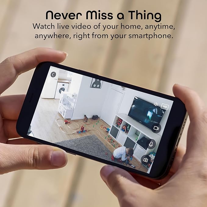 Geeni Smart Wi-Fi Security Camera with Night Vision: 1080p HD Indoor Surveillance, Motion Detection, Two-Way Audio & Alexa Compatible
