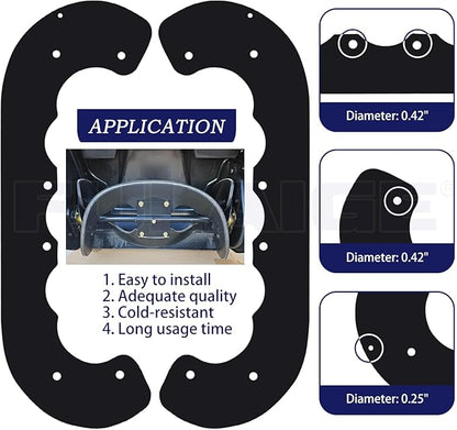 99-9313 Snow Blower Paddles with 133-5585 Scraper Replaces 99 9313, 88-0771, 125-1128, 55-9251, 55-9250 for Toro Power Clear 210R, 221, 421, 621R, 621Z, 621E, 721, 721E, 721R Snowthrowers