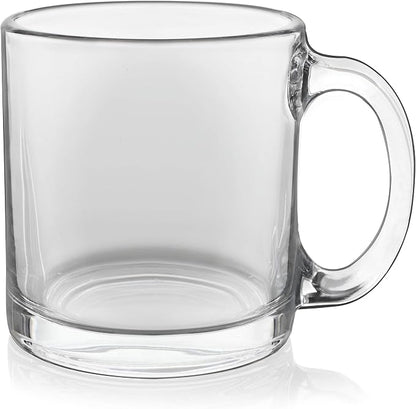 Libbey Robusta Glass Mugs, Set of 4,13 ounce