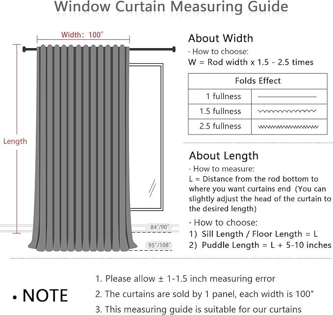 MYSKY HOME Floor to Ceiling Curtains 108 Inches White Sheer Window Drapes 1 Panel for Sliding Glass Door Back Tab Draperies Linen Look Boho Fabric, Soft Cotton Blend Light Filtering for Living Room