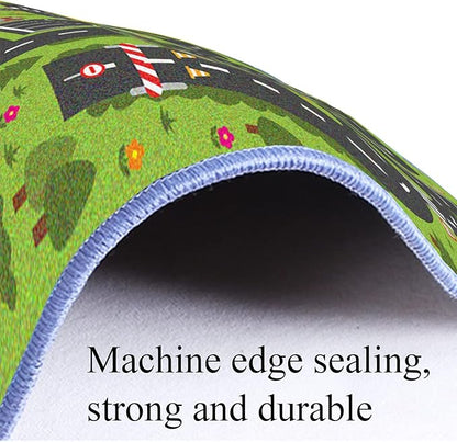 Car Rug Play Mat, Road Rug Carpet for Kids, City Life Educational Road Traffic Carpet for Ages 3-12 Years Old(100×180cm/39×71inch)