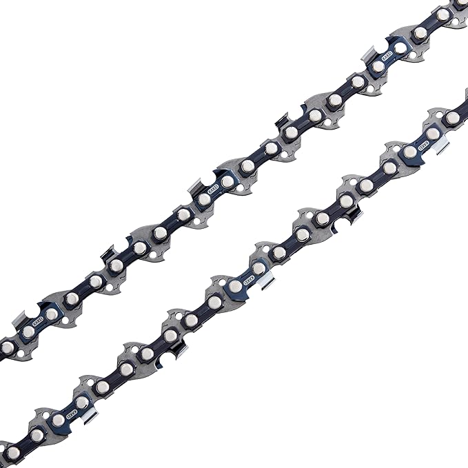 KAKEI 8 Inch Chainsaw Chain 3/8" LP Pitch .043" Gauge 33 Drive Links Fits Ryobi P4361, P5452, Greenworks 20142, Milwaukee M18 FUEL 3004, Poulan 810 EPT, Worx WG349 and More (3 Chains) - Semi Chisel