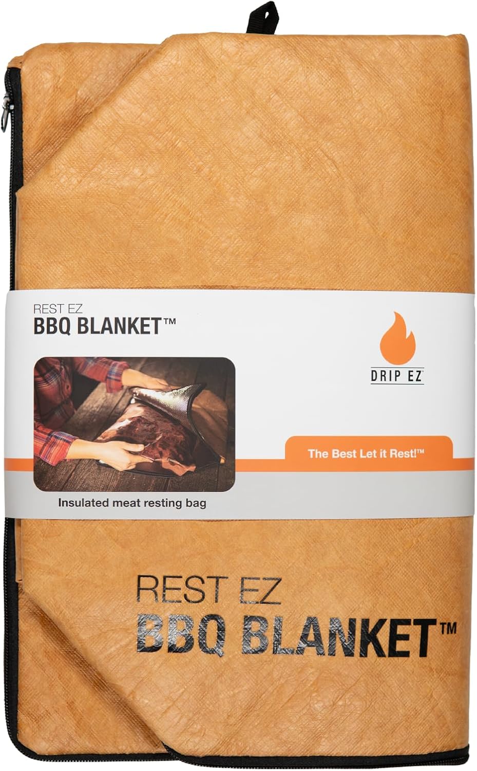 Rest EZ BBQ Blanket® - Insulated Meat Resting Bag for Moisture Retention and Tender BBQ - Heavy-Duty with Wide Mouth Design for Briskets, Pork Shoulders, Steaks