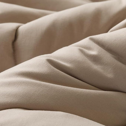 Khaki Flower Comforter King Light Champagne Sunflower Print Bed King Comforter 3 PCs Light Champagne Floral Comforter for Women Girls Bedroom Decor All Season Hotel Quality Comforter Set
