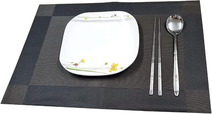 GARASANI Korean Traditional Cutlery Stainless Steel Spoons and Chopsticks Set (Silver Turtle)