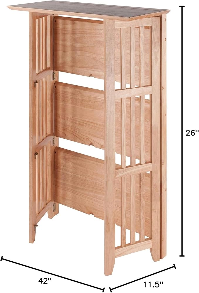 Winsome Wood Mission Shelving, Natural