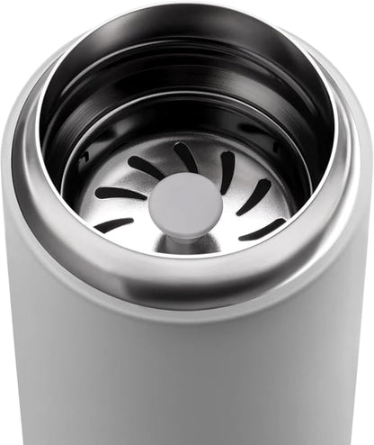 Fellow Carter Move Ceramic Lined Travel Coffee Mug 12 oz Stainless Steel | No Metallic Taste Coffee Tumbler, Leak-Proof Lid, Dishwasher Safe, Hot 12Hr Cold 24Hr, BPA-Free, Fits Cup Holders, Matte Grey