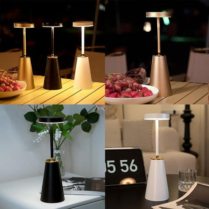 Touch Desk Lamps for Bedroom, Cordless Table Lamps for Nightstand with USB Rechargeable Battery, Dimmable Bedside Lamps Set of 2 & LED Desk Light for Bar Cafe Camping Office Living Room Outdoor