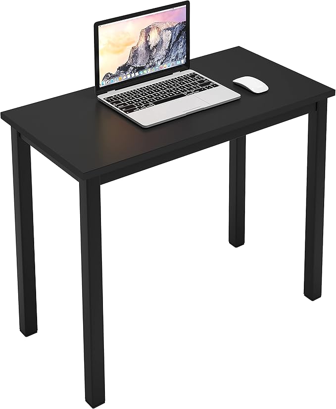 SogesGame Small Computer Desk, 31.5 inches Small Office Desk Computer Table Study Writing Desk Workstation for Home Office, Black