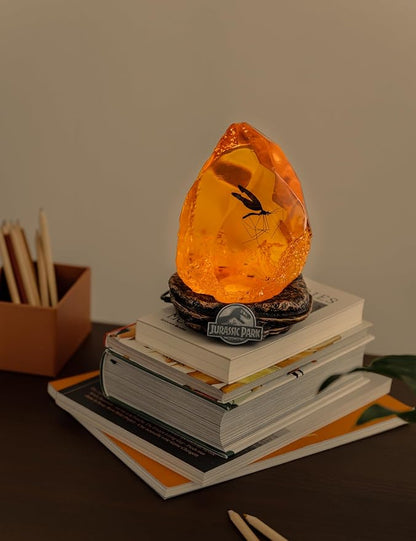 Grupo Erik Official Jurassic Park Lamp | Jurassic Park Movies | Mosquito in Amber Table Lamp | Jurassic Park Merchandise | Jurassic Park Decorations | LED Lamp | Jurassic Park Gifts