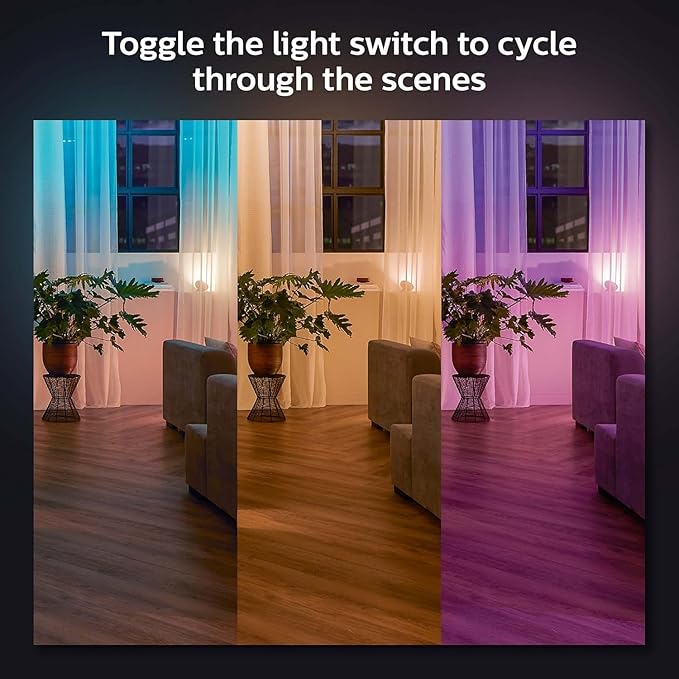 Philips Hue Wall Switch Module, White - 1 Pack - Indoor - Keeps Hue Smart Lights Reachable When Switch is Off - Requires Hue Lights and Hue Bridge