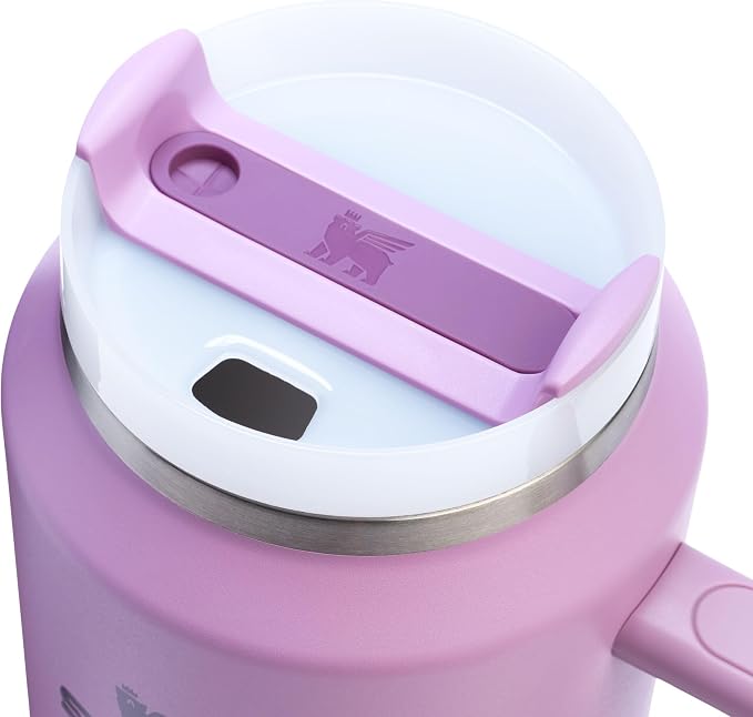 STANLEY Quencher H2.0 Flow State Tumbler, 64 oz, Lilac | Handle and Straw | 3-Position Lid | Large Capacity for Travel & Sports| Insulated Stainless Steel Cup | BPA-Free