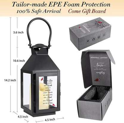 Memorial Lantern, Sympathy Gifts for Loss of Mom/Dad/Loved One, Bereavement Gifts, in Memory of Loved One Gifts, Remembrance Gifts for Loss, Celebration of Life, Memorial Gifts, Funeral Gifts