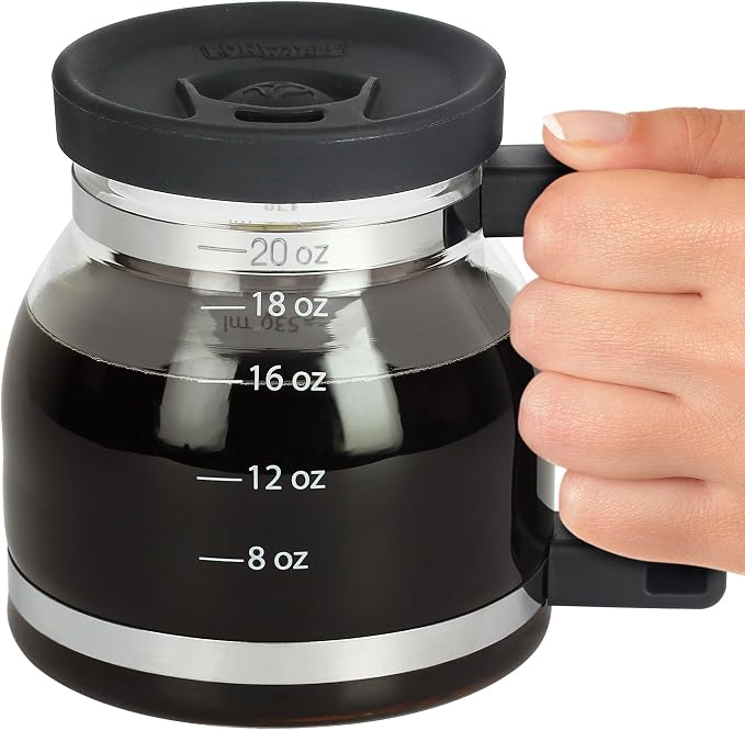 Cupa Joe Coffee Mug – 20oz Borosilicate Glass Diner Pot Mug with Spill-Proof Lid – Funny Novelty Gift for Coffee Lovers, Dads, Office, Travel & More | Borosilicate Glass, Hot & Cold Safe, Fits Most Car Cup Holders, Viral Gag Gift for Coffee Lovers, Dad...