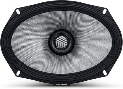 Alpine 6x9 R2 High-Resolution Speaker Bundle - A Pair of R2-S69C 2-Way Component Speakers & a Pair of R2-S69 6x9 Coaxial Speakers