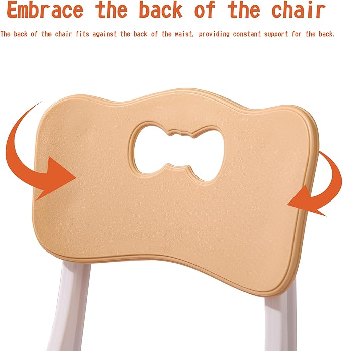 Kids' Desk Chairs Adjustable Height is Suitable for Children's Chairs Used in Families, Schools and Day-Care Between 2-10 Years Old The Max Bearing Capacity is 220LB(4PCS-Beige)